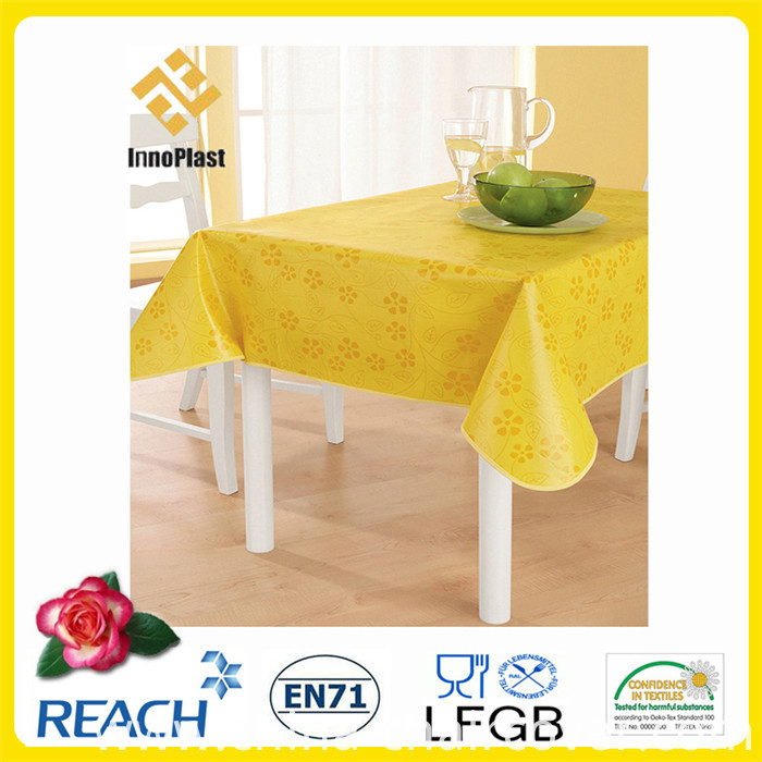 PVC Table Cloths with Nonwoven Backing Dining/Outdoor